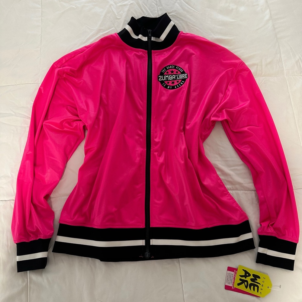 Zumba Fitness Vibrant Pink Varsity Jacket
